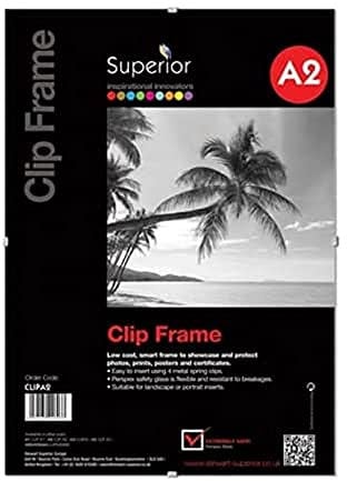 Stewart Superior A2 Clip-Rahmen mit Perspex-Sicherheitsglas