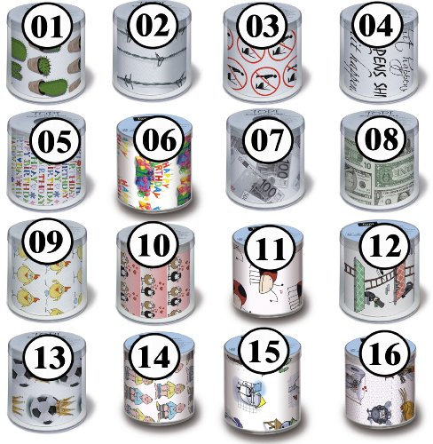 Toilettenpapier Rolle bedruckt Motiv Auswahl möglich Stop it - Aufhören!