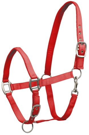 Waldhausen Perlonhalfter Satin, rot, Pony