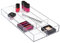 iDesign Kosmetik Organizer, große Schubladenbox für Schminke mit 4 Fächern aus Kunststoff, zur Kosmetik Aufbewahrung, durchsichtig, XXL: 20,3 x 5,1 x 40,6 cm