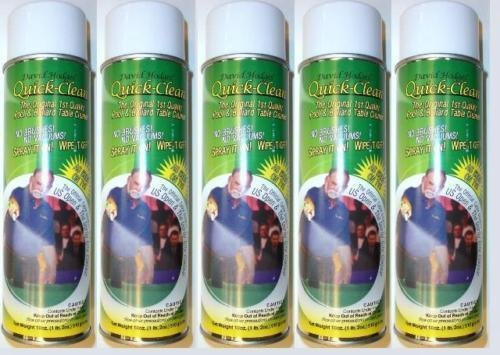 Quick Clean 5 Cans, Pool Table Felt Cloth Cleaner