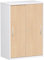 Gera Möbel Schranksystem Flex Schiebetürenschrank, Holzdekor, buche/weiß, 80 x 42.5 x 118.2 cm