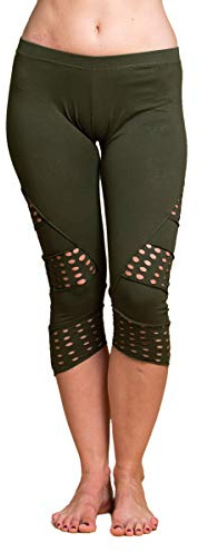 PANASIAM Akali Leggings 3/4 (1401) M in Olive-Green