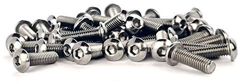 10x Vite a Testa Bombata Esagono Incassato ISO 7380 Acciaio Inox M3x16
