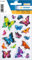 HERMA 15515 Aufkleber Schmetterlinge Glitzer klein, 16 Stück, Schmetterling Sticker mit 3D Flügel, Butterfly Etiketten für Fotoalbum Tagebuch Poesiealbum Scrapbooking Dekoration Briefe DIY Basteln
