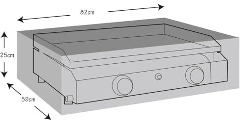 WERKA PRO Housse de Protection pour plancha à gaz 82x59x25cm