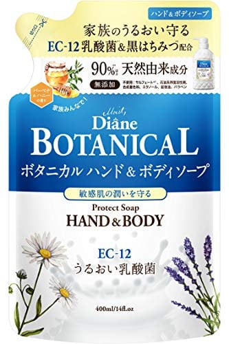 Moist Diane Botanical Protect Hand & Body Soap 400ml - Verbena & Honey - Refill