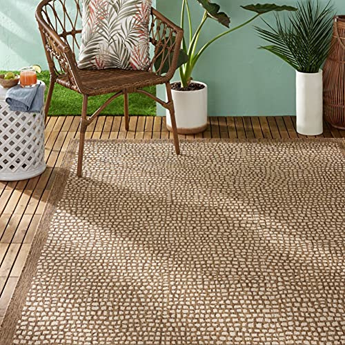 Tommy Bahama Marlin Transitional Indoor/Outdoor Area Rug, Brown, 7'10x10'2