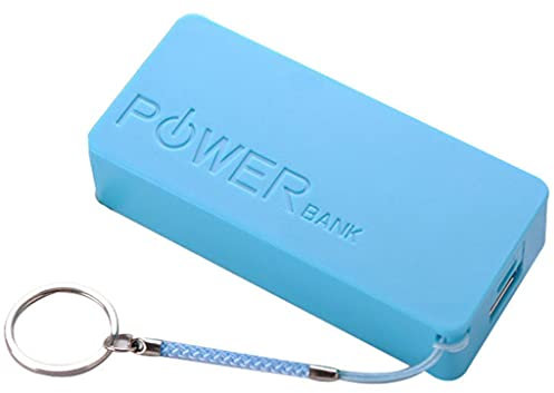 GLASSNOBLE USB Mobile Power Bank Charger Battery Pack Case DIY Box For 2x18650 Lithium Battery Protable Colorful Box Blue