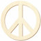 Holz Peacezeichen Friedenssymbol - Deko Basteln 5-50cm, Durchmesser:Ø 6cm, Pack mit:10 Stück