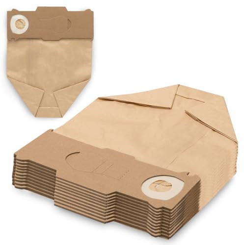 PRIMEBAG - 10 Staubsaugerbeutel kompatibel mit Vorwerk Kobold 130 131 VK130 VK131 - Ungebleicht und stabil - Bestleistung beim Saugen