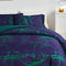 Bettwäsche Marmor 135x200 2er Set Blau Lila Grün Aesthetic Marmorierung Muster Modern Microfaser Bettwäsche Set Bettbezug 135 x 200 cm Einzelbett und 80x80cm Kissenbezug fürs Bettdecke Duvet Cover