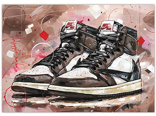 JosHoppenbrouwers Air Jordan 1 High Travis Scott Poster 42 x 29,7 cm (A3)