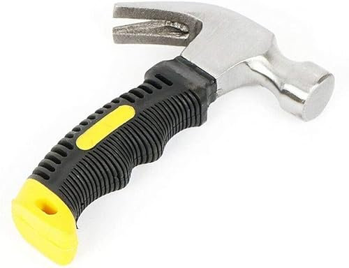 Boxonly Mini Claw Hammer 160mm Household Claw Hammer 10 oz High Carbon Steel Iron Hammer Small Handle Stubby Hammers Nails Tool