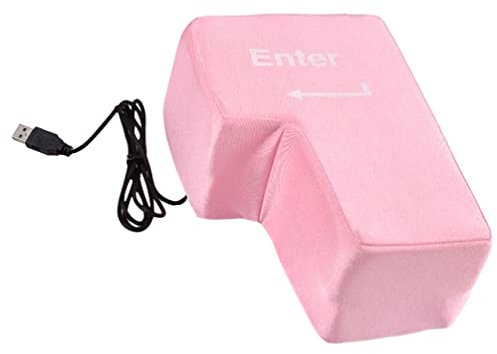 SAFIGLE Soft Enter Key Pillow Desk Toys for Adults Giant Enter Button Pillow for Laptop