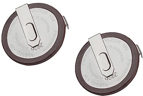 2PCS VL2020 Battery For bmw key fob battery BMW X3 X5 X7 Z4 Series E46 E53 E60 E63 E90 E96 MINI Clubman Cooper Coupe Ford Transit Custom Connect Key Fob Battery For Panasonic VL 202 90°Tab