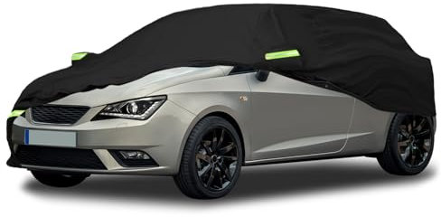 Couverture de Voiture Remplacement pour Seat Ibiza 2008-2023, Bâche de Voiture Garage de Complet étanche Garage Complet Bandes Réfléchissantes PE