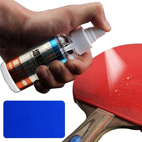 Kaxenig Table Tennis Racket Cleaner | 60ml Anti-static PingPong Table Cleaning Spray,Portable Table Tennis Cleaning Kit for Table Tennis Equipment Maintenance & Protection