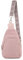 HAWILL® Kleine Umhängetasche Damen Bauchtasche Stylische Sling Bag Weich Teddy Tasche Damen Brusttasche zum Umhängen Plüsch Tasche für Reisen, Sport, Arbeit (Rosa)