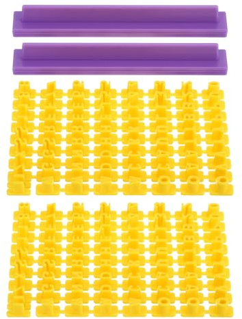 PATIKIL 144Stk Polymer Ton Buchstabenmarken Alphabet Ton Stempel Zahl | Ausstecher Wiederverwendbare Schablonen für Polymer Ton Weihnachten Ohrringe Schmuck Herstellung Heimwerker Handwerk