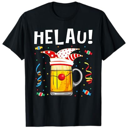 Karnevalskostüm Karneval Kostüm Narrenkappe Bier Helau T-Shirt