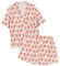 KJSAGFIUGF Summer Pajamas for Girls 2 Piece Pajama Set Y2k Trendy Roller Dupes Rabbit Preppy Short Sleeve Pajama (Red,2-3 Years)