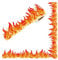Fire Bulletin Board Border 32.8FT Red Orange Burning Fire Shaped Die Cut Trim Border Firefighter Trim Border for School Classroom Chalkboard Party Decoration