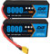 DXF Batterie lipo 3s 8000mah 130c - lipo 3s Haute Performance pour modèles rc 1/8 et 1/10 - Compatible avec losi, hpi, Team associated, axial, Tamiya, duratrax, electrixrc,- fiche xt90-2 Paquets