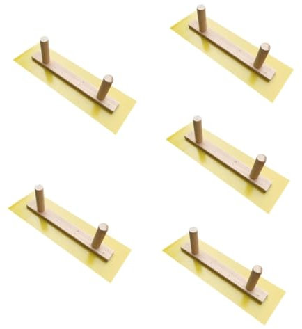 Gadpiparty 5stücke Finishing Plastering Tool Für Trockenbau Leichte Spachtel Mit Doppeltem Griff Zum Glätten Von Wandputz Und Trockenbauplatten Robust Und Einfach Zu Bedienen