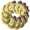 Milisten 10st Weihnachts Spiele Gold Goldene Medaillen Weihnachtsspielzeug Kindermedaillen Mit Lanyards Siegermedaillen Gold Medaillen Verliehen Polyester