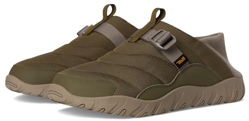 Teva Men's Reember Camp Slipper, Dark Olive, 8 UK