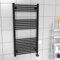Lux Heat Electric Black Ladder Towel Radiator 1200mm (H) x 600mm (W)