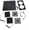 Feeshoppher Solar Panel Fan Kit 30W Solar Panel Outdoor Exhaust Fan Dual-Fan Assembly Solar Powered Fan Waterproof Dual Exhaust Fan for Dog House Chicken Coop RV Greenhouse Kitchen Caravan(Solar Fan)