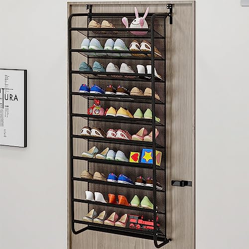 10 Tiers 30 Pairs over Door Hanging Shoe Rack for Door and Closet