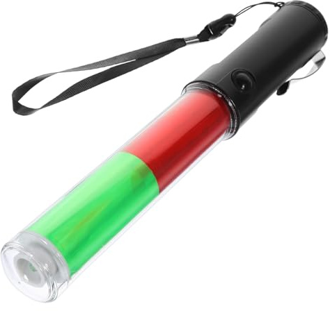 Leuchtstab 26cm ABS mit Haken als Signal für Warnanwendung | Grüne Warnlampe, Knicklicht und Anfeuerungstäbe für Konzerte, Wiederverwendbar und Tragbar