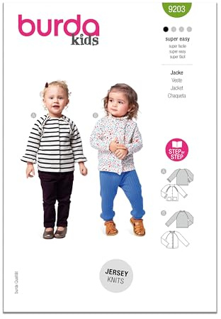 Burda Sewing Pattern X09203BURDA Burda Style Pattern 9203 Children's Jackets 6M-4 (68-104)