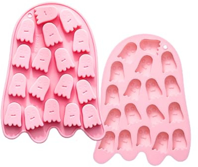 Ghost Silicone Mold Set - 16 Cavity Baking Tray for Chocolate, Candy & Ice Cubes​