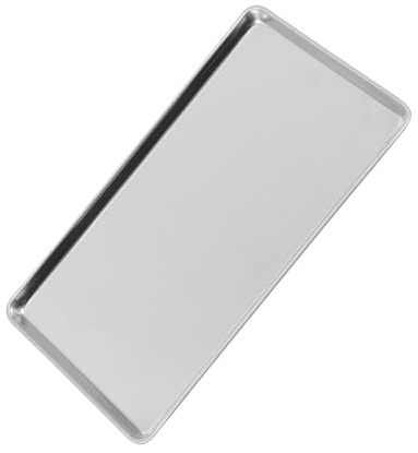 DECORNIJIA Piatto Rettangolare in Acciaio Vassoio per Spaghetti Freddi Vassoio da Servizio per Ristorante Design Unico per Feste di Cibo e Cucina