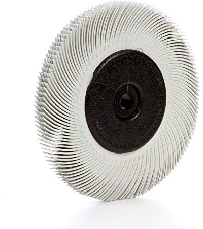 Scotch-Brite(TM) Radial Bristle Brush, Cubitron/Aluminum Oxide, 6000 rpm, 6 Diameter x 7/16 Width, 120 Grit (Pack of 1)
