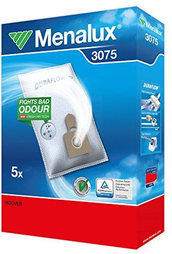 Menalux 3075 5 Sacs Aspirateur Compatible pour Hoover Diva