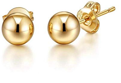 Philip Jones Gold Plated Ball Stud Earrings
