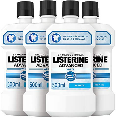 Listerine, Collutorio sbiancante avanzato, 4 x 500 ml