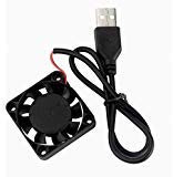 GDSTME 40mm USB Fan for VR Gear, Aquarium, Roku, Router, Raspberry Pi, Cosplay, Helmet Cooling Ventilation