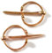 HEMAD Mittelalter Fibeln Tyr (Set) 3 cm - 2 Ringfibel im Paar Messing