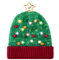 Belovecol Weihnachten Mütze Hüte Unisex-LED leuchten Strickmütze Cap Top mit Stern Funny Xmas Warm für den Winter, Grün
