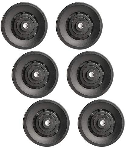 Topfinder 90mm Seilrolle, 6Pcs Universallager Riemenscheibe für Gym Fitnessgeräte Ersatzteil Garagentor