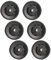 Topfinder 90mm Seilrolle, 6Pcs Universallager Riemenscheibe für Gym Fitnessgeräte Ersatzteil Garagentor