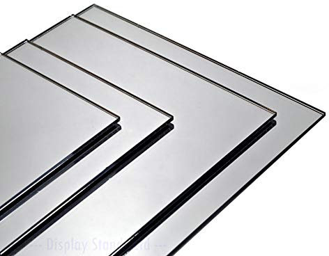 Metacrilato espejo plateado 2mm. Para decoración, artistas, fotografías, espejos, soportes, manualidades, baño, habitación, dormitorio, espejo ligero y fácil de instalar. (Muestra)