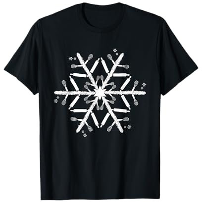 Flocon de neige Noël Pâtisserie T-Shirt