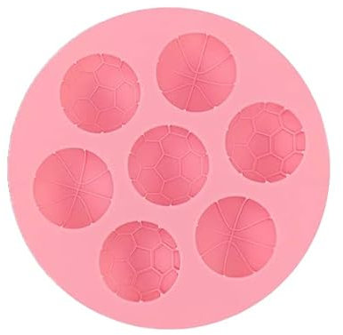 Selecto Bake Mini Moule en silicone semi-sphère à 7 cavités en forme de football et de basket-ball, moule de cuisson pour faire du chocolat, des gâteaux, de la gelée, de la mousse en dôme